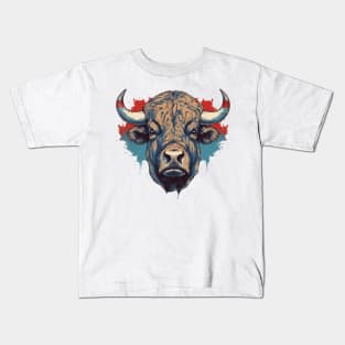 Buffalo Red and Blue Kids T-Shirt